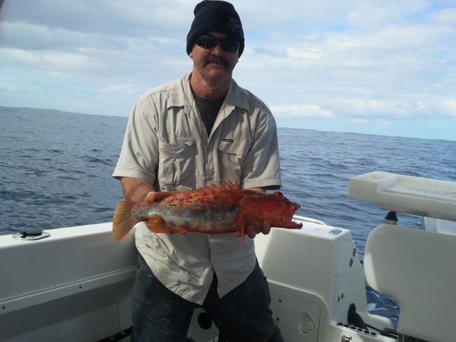 Steve with anice fish